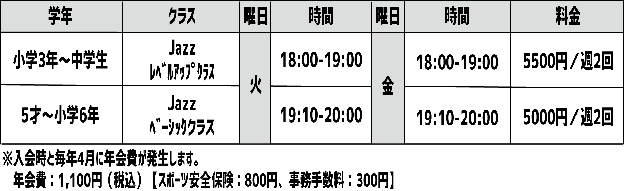 料金表(大正中央)２